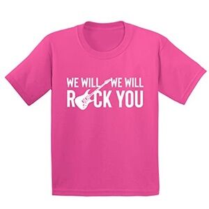 Gildan Pink 'We Will Rock You' Kids Tee